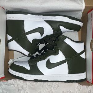 New Nike Dunks, army green high top